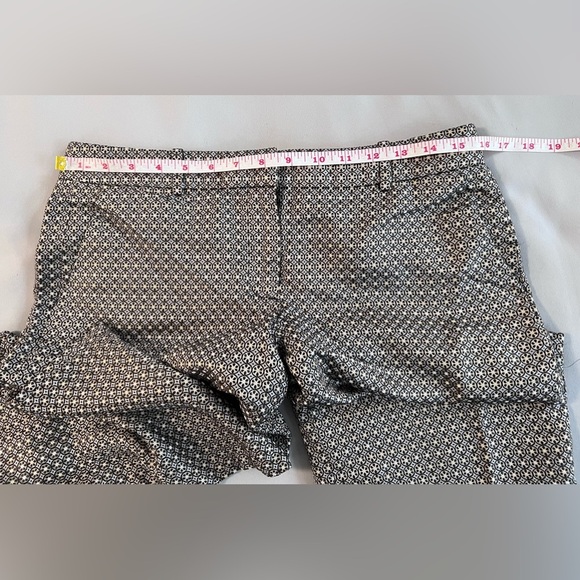 J.Crew Collection Silk  Pants in Silver Black Brown Pattern Women's‎ Sz 4 - Picture 3 of 9